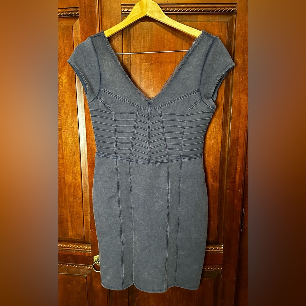 Free People Navy Blue body con type dress, size M